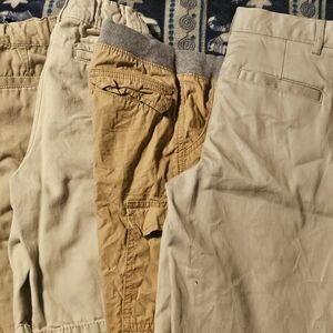4 pair boys  size 8 khaki shorts